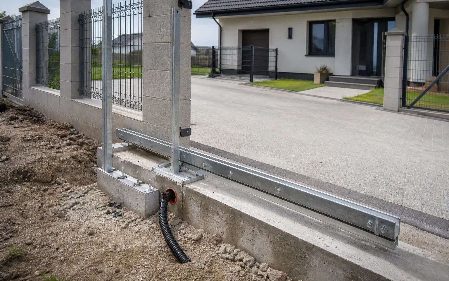 Fundament pod bramę przesuwną – jak zrobić go prawidłowo?